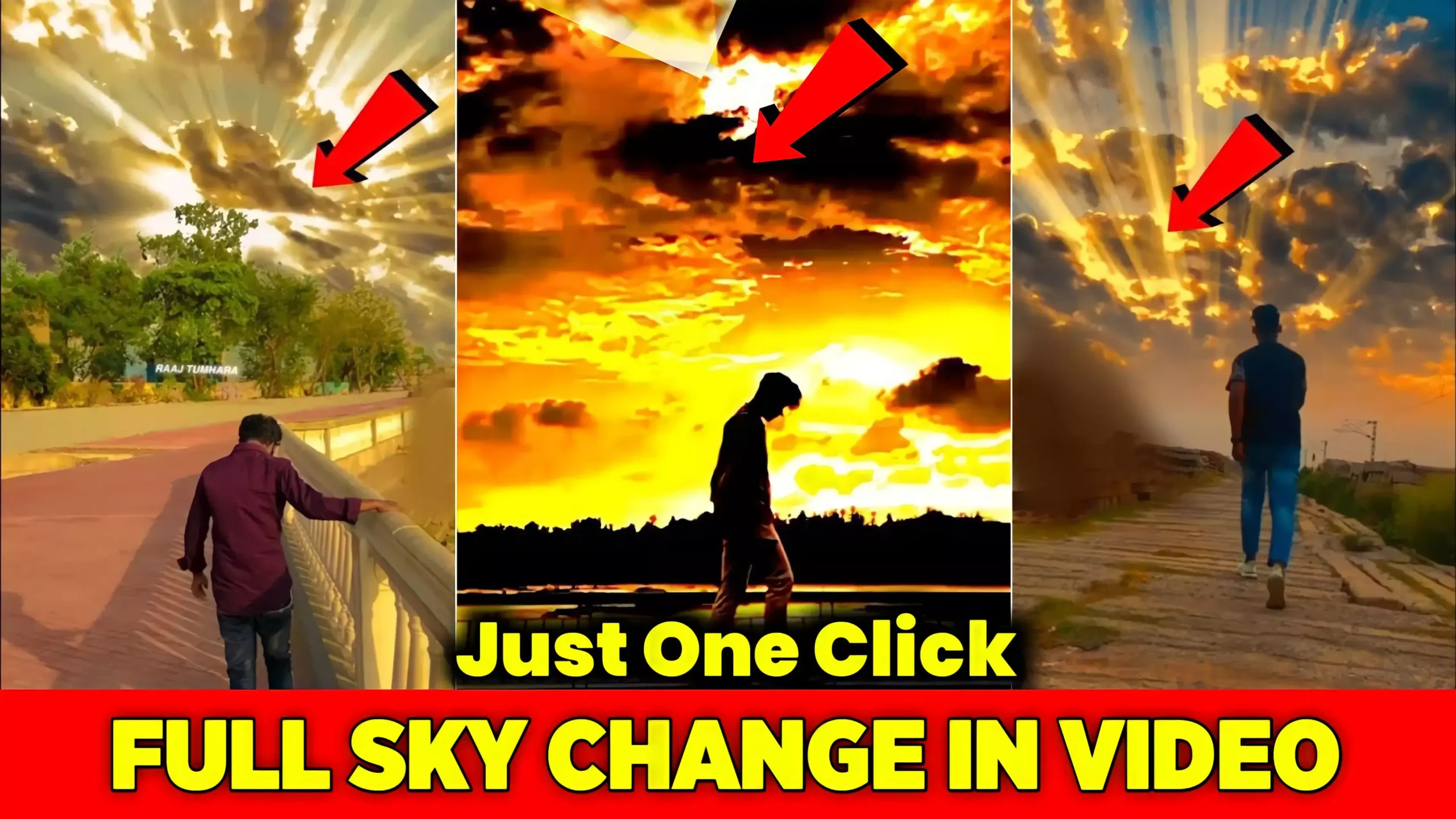 How to change sky in video in Android