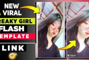 Freaky Girl Flash Photo Slide Capcut New Trend Template