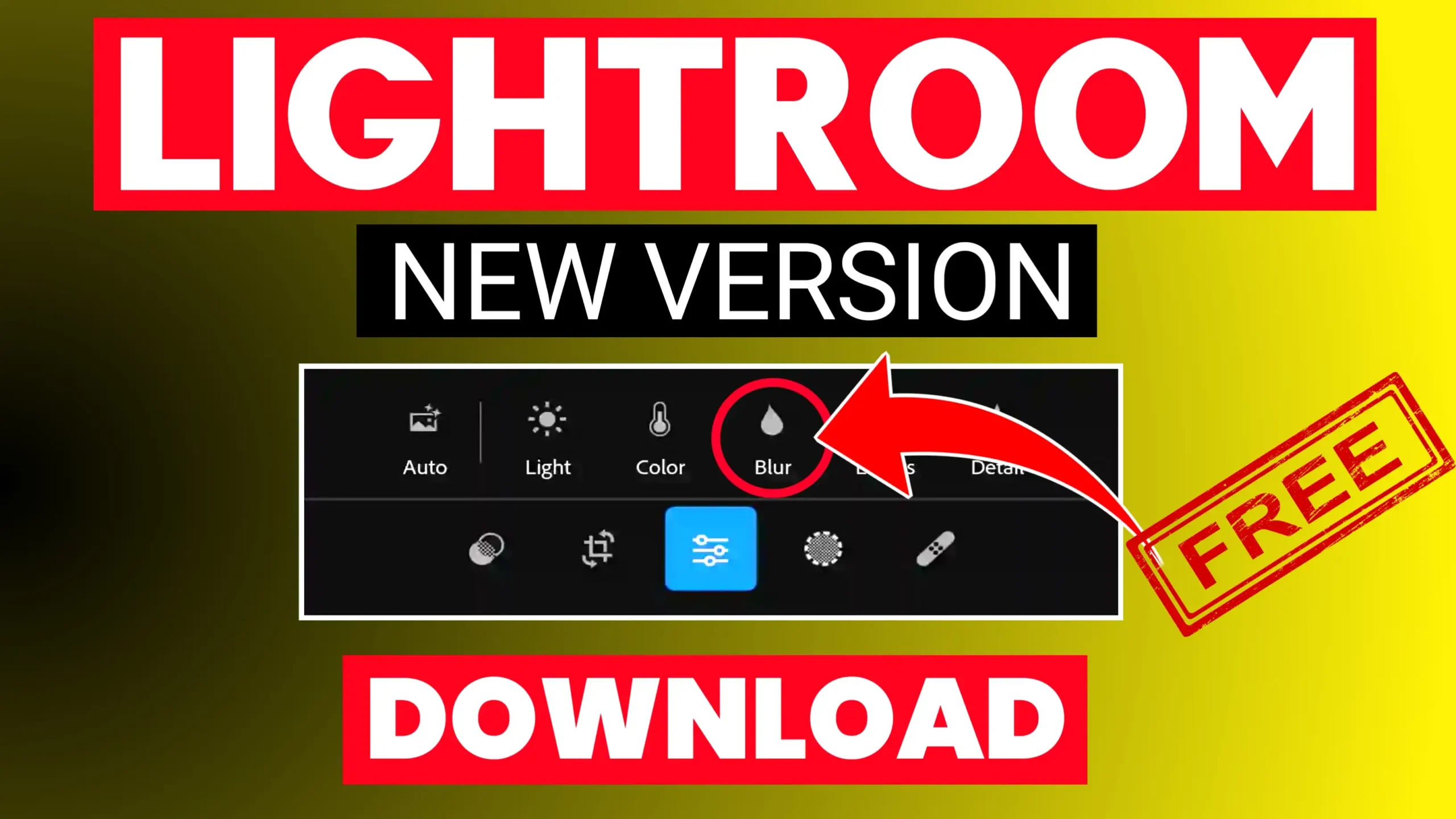 Download latest Blur feature Lightroom version 2023