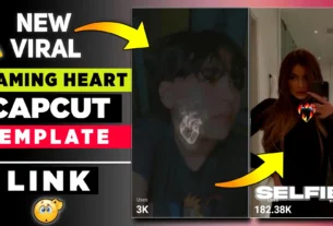 Flaming Heart Capcut Template Link