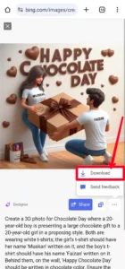 Bing AI Happy Chocolate day T Shirt Name Image Generator