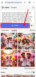 Bing AI Bestfriend Holi T Shirt Name Image Generator