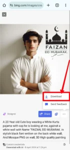 Bing AI Eid Mubarak T Shirt Name Image Generator