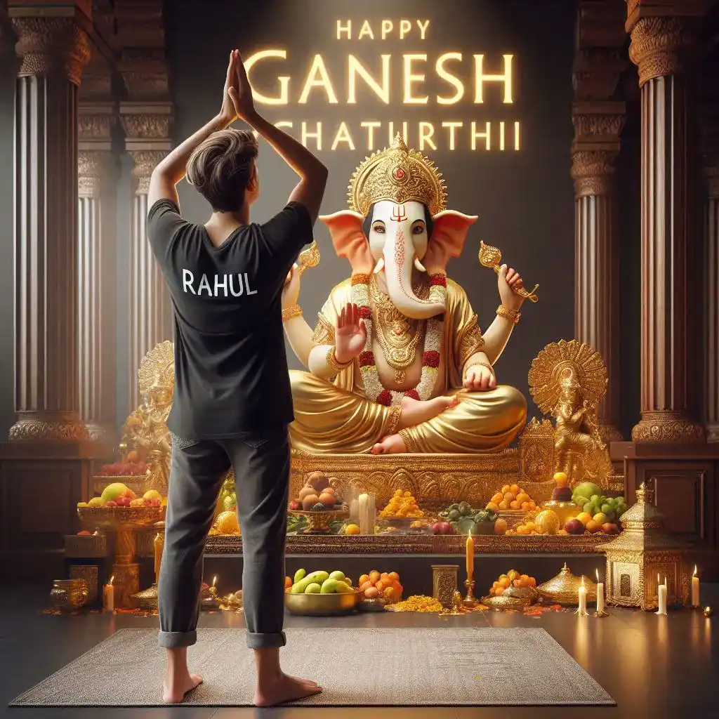 Ganesh Chaturthi Photo Name Editing