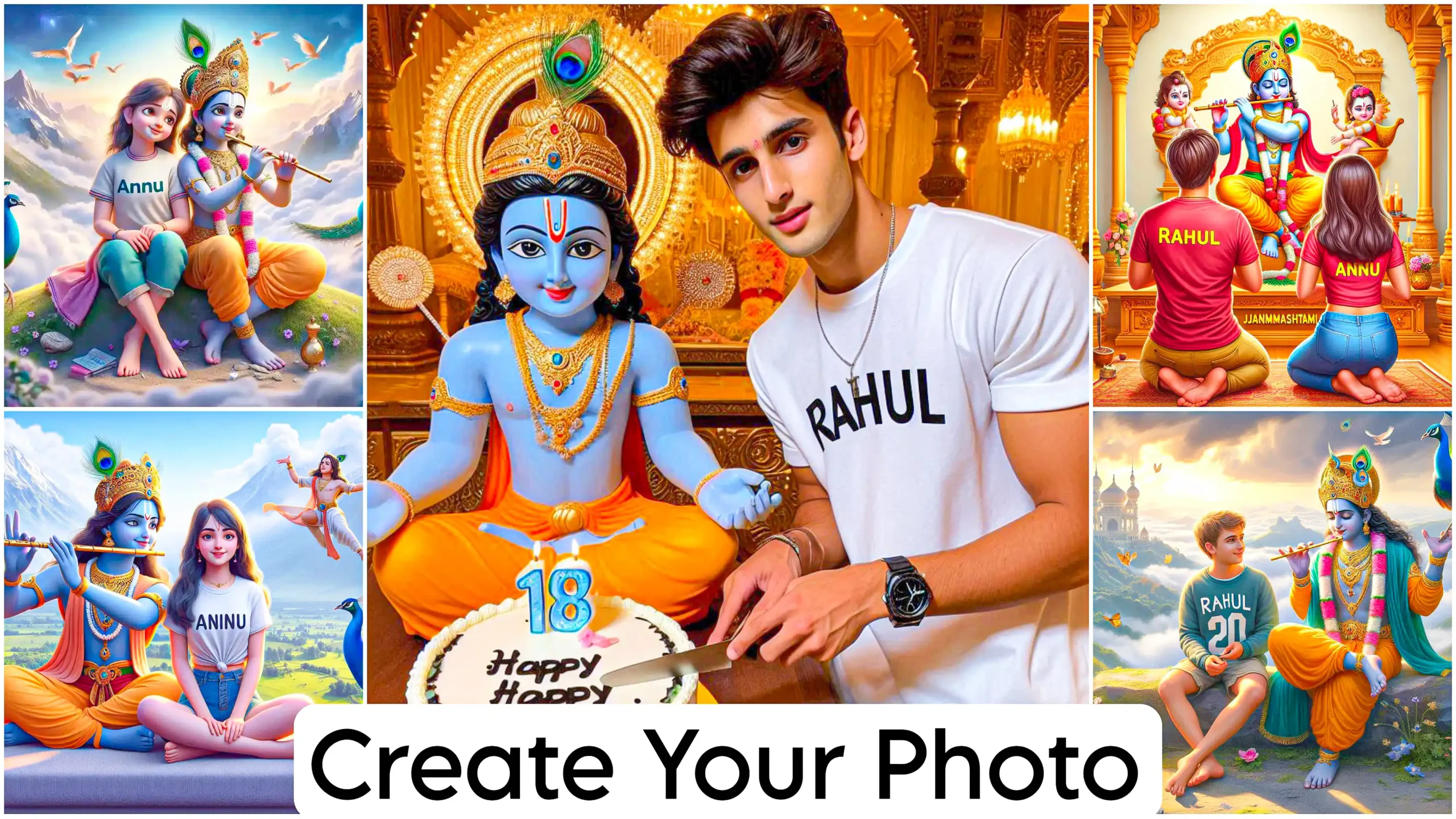 Krishna Janmashtami Photo Editing