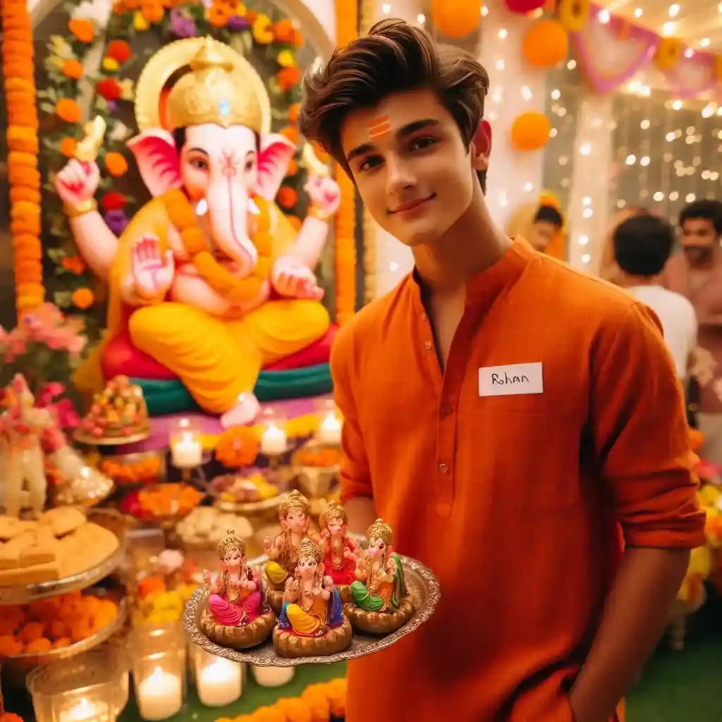 Ganesh Chaturthi boy photo